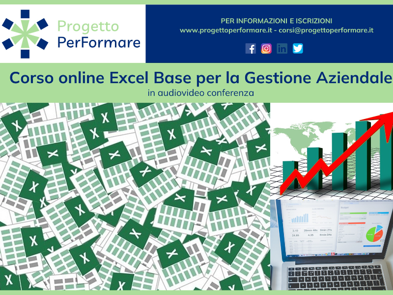 Corso online di Excel base e avanzato per la gestione aziendale